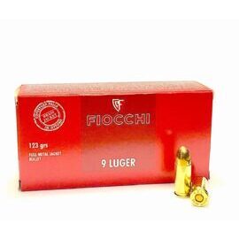 Pistolenmunition, Fiocchi, Kal. 9mm, 123gr, VM