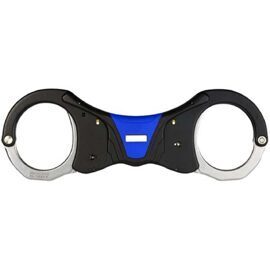 Handschelle, ASP, Identifier Ultra Cuff starr, aus Stahl, Blau