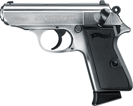 Pistole, Walther, PPK/S, nickel, Kal. .22 LR, 10-Schuss