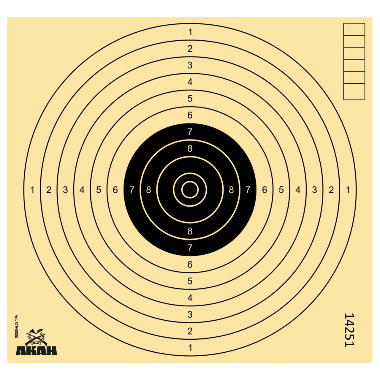Zielscheibe, Spowag, Luftpistole, 17X17cm, 250 Stk