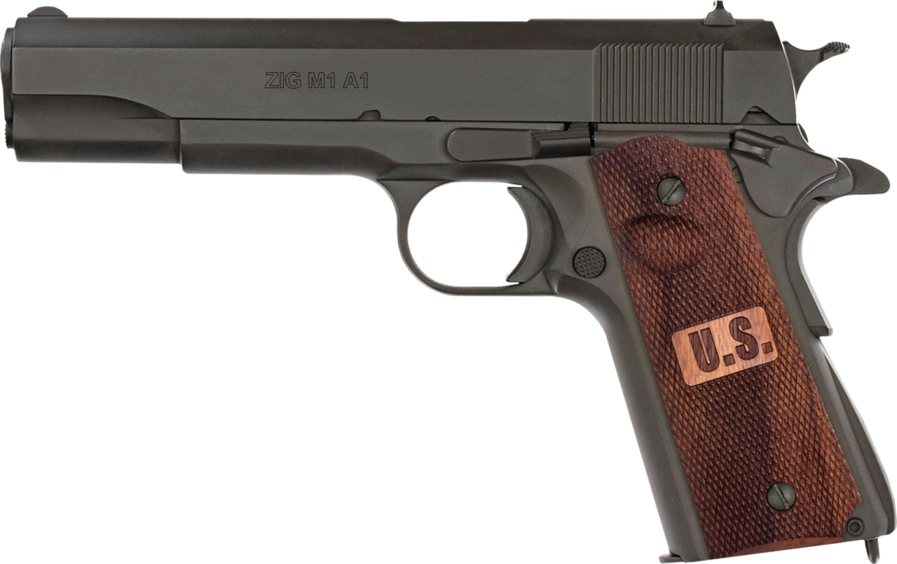 Pistole, Tisas, ZIG M 1911 A1 Parkerized , Kal. .45ACP, 8 Schuss, 5