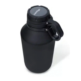 Trinkflasche, Contigo, “Grand” Stainless Steel Black 1900ml