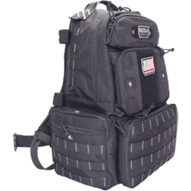 Tactical Range Backpack tall / holds 4 handguns – Schwarz
