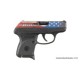 Pistole, Ruger, LCP®, 380 Auto, American Flag Cerakote, High Performance, Glass-Filled Nylon,