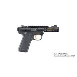 Pistole, Ruger, Mark IV 22/45 Lite, 22 LR, Black Anodized, 4.40