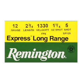 Schrotpatronen, Remington, 12/70 Express LR No 5, 3mm / 36g
