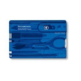 SwissCard Classic, Victorinox, blau transparent