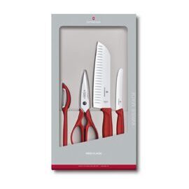 Küchengarnitur, Victorinox, Swiss Classic, 4-teilig, Rot