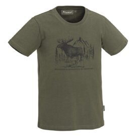 T-Shirt, Pinewood, MOOSE T-SHIRT KID, Green, Grösse 140