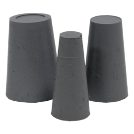 Set mit 3 Gummistopfen für Schalldämpfe, 5x9x20 mm, 8x12x20 mm, 10,5x14,5x20 mm
