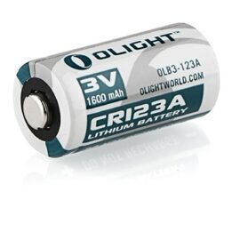 Batterie, Olight, CR123A 1600mAh - Grau