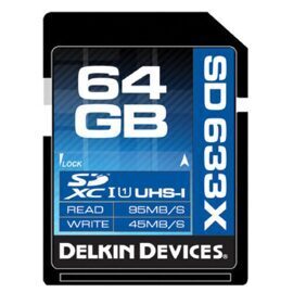 SDHC Elite633 UHS-1, 64GB, Delkin