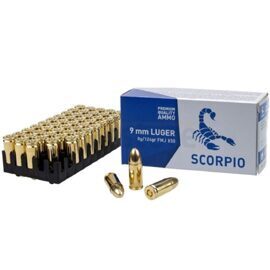 Pistolenpatronen, Scorpio, Kal. 9mm, 124grs FMJ