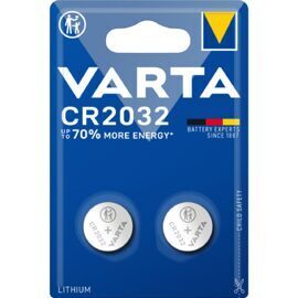 Batterien, Varta CR2032 Lithium Knopfzelle, Blister 2 Stk