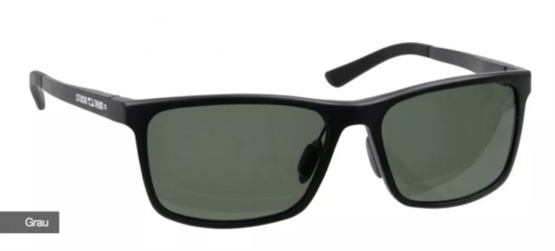 Sonnenbrille, Stucki, Metall dunkel grau, polarisierte Gläser