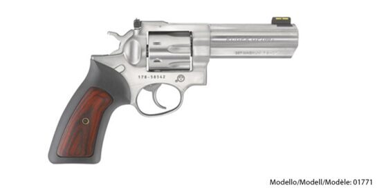 Revolver, Ruger - DA, GP100, Kal. .357 Mag, Satin Stainless, 4.20