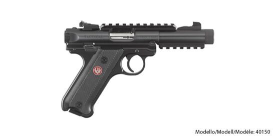 Pistole, Ruger, MARK IV™ TACTICAL, 22 LR, Black Oxide, 10-Schuss Magazin