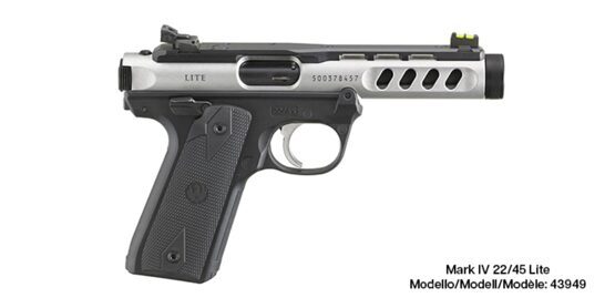 Pistole, Ruger, Mark IV 22/45 Lite, 22 LR, Clear Anodized, 4.40
