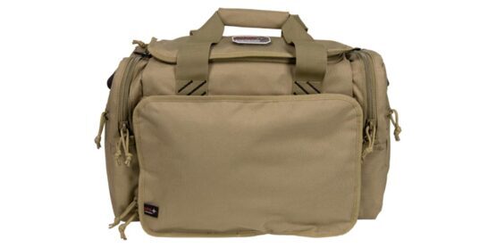 Range Bag, GPS bags, w / lift ports & 4 ammo dump cups- Tan- Large