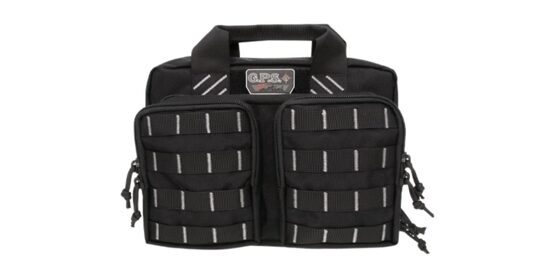 Tactical Quad + 2 Pistol Range Bag, GPS Bags - black