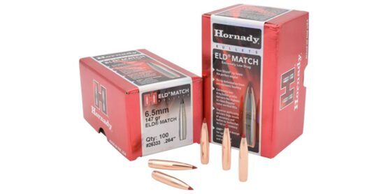 Hornady Kugeln 6mm .243 108 GR ELD Match 100 Pack