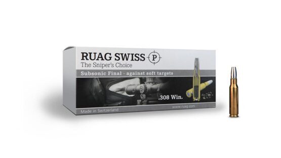 Büchsenpatronen, RUAG Swiss P SubsonicFinal, .308, 13.0g