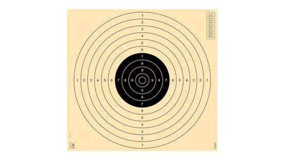 Zielscheiben, AKAH, für Luftpistole, 250 Stück, 17x17 cm