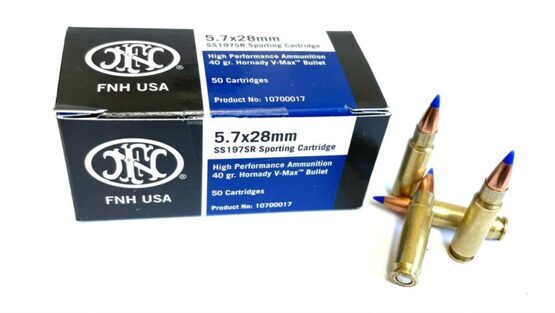 Munition, FNH USA 5.7x28mm 40gr V-Max Bullet (50Stk)
