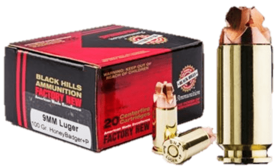 Munition, Black Hills HoneyBadger, Kal. 9 mm, 20 Schuss pro Pack