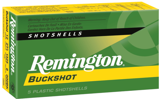 Schrotpatrone, Remington, 12/70, Expr. Buckshot 000, 9.1mm, 8 Pellets