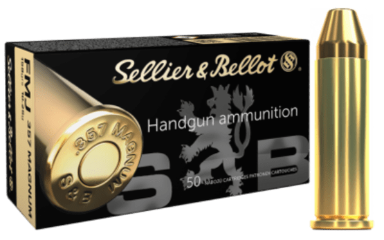 Revolverpatronen, S&B Kal. .357 Mag. SB FMJ, 158gr, 10,25g