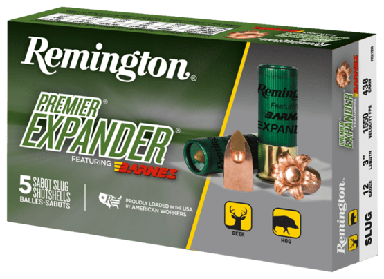 FLG-Patrone, Remington , 12/76, Premier Expander Slug, 28.3g, Barnes TSX RS Expander Slug