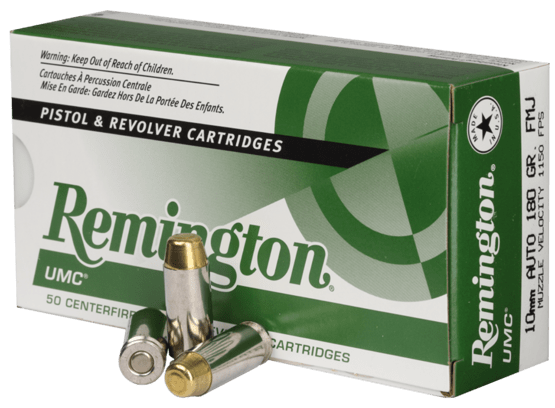 Pistolenpatronen, Remington, UMC FFW-Patrone, Kal.10mmAuto, MC 180gr