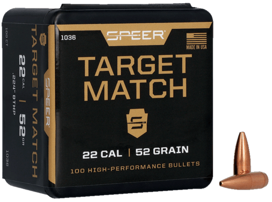 Geschosse, Speer, .224, Target Match 52gr (100) .224/5.69mm