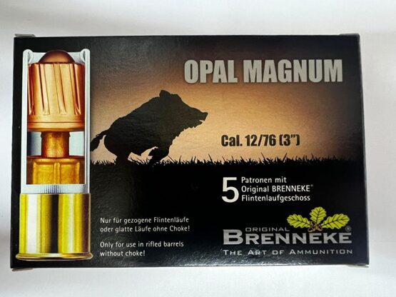 Flintengeschoss, Brenneke, Opal Magnum, 12/76 | 5 Schuss, 43g/666grs