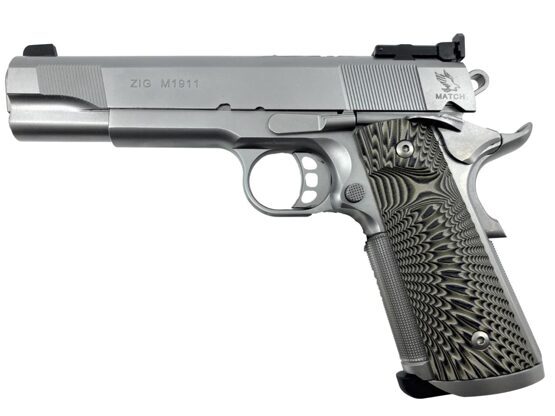 Pistole, Tisas 1911 Match, Kal. 9mm, Stainless