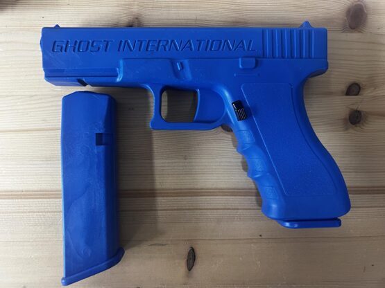 Trainingspistole, Ghost Mod. TG-01 - Glock 17 mit 2 Mag. - blau