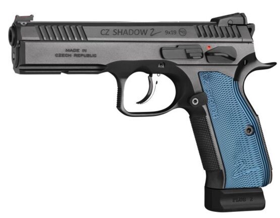Pistole, CZ Shadow 2, Kal. 9 mm Para, Light RailSicherung Nickel Mag.