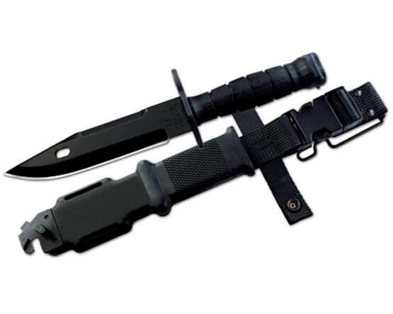 Fahrtenmesser, Ontario M9 Bayonet & Scabbard Black