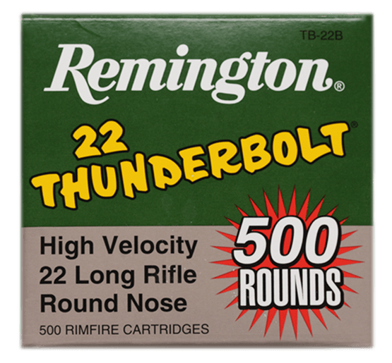 KK-Patrone, Remington, .22lr, RN 40gr Thunderbolt, Schachtel à 500