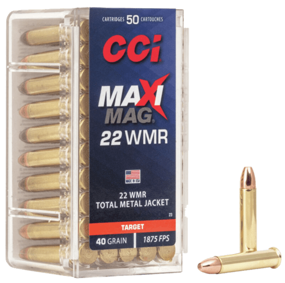 Munition, CCI 23 KK-Patrone .22WMR, HS MaxiMag 40gr