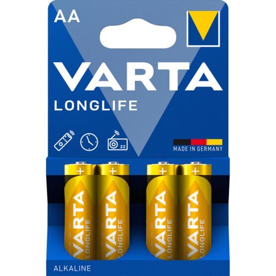 Varta, Longlife, AA, 4er, Blister, 1,5V