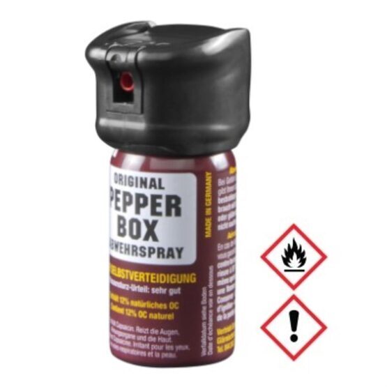 Pepper-Box klein, 40 ml mit Strahl Flip-Top Kappe