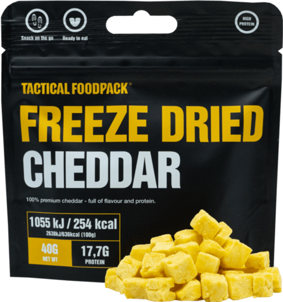 Gefriergetrocknete Cheddar-Snacks, Tactical Foodpack, 40g