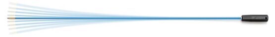 EY Putzstock Kal 7mm - Federstahl - blau 96 cm, mit Werghalter