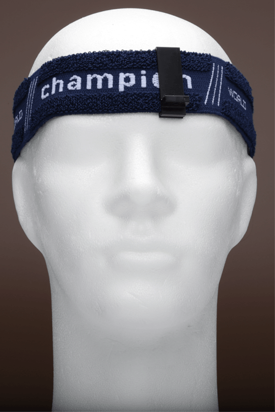 Stirnband Blau mit Clip, Champion