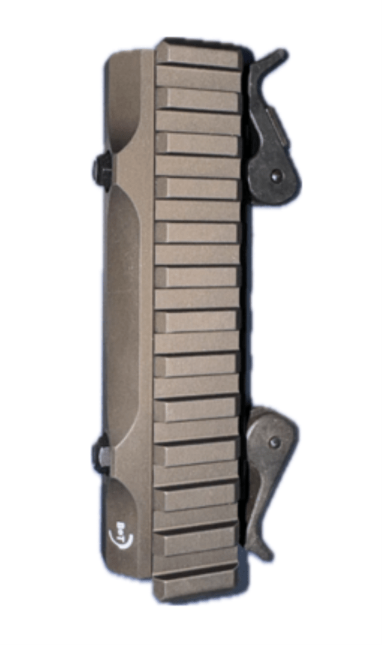 B&T Montageplatte QD NAR - L = 128 mm, H = 22.5 mm für HK MP7 see-trough