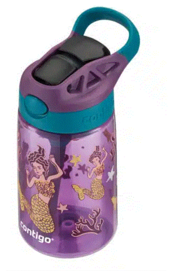 Trinkflasche, Contigo,  Kids Easy Clean Purple Mermaid Girl 420 ml